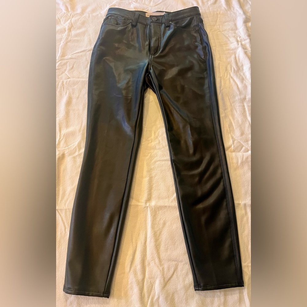 SOFT SURROUNDINGS - FAUX LEATHER JEANS -